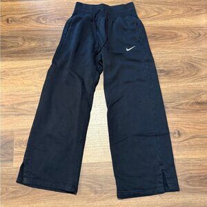 Nike Phoenix Fleece Pants Women S Gray High Waist Wide Leg Cozy Loungewear
